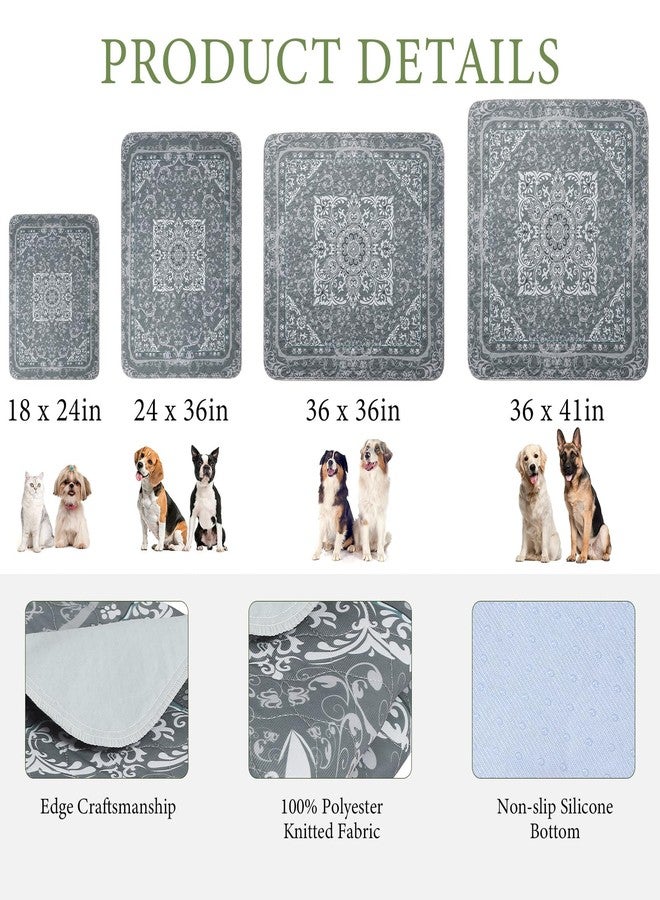 Homimp Washable Pee Pads for Dogs, 2 Pack Reusable Puppy Pads Waterproof, Absorbent and Leakproof Dog Pee Pads, Non Slip Puppy Training Pads, Pet Mat for Floor, Crate, Couch, Whelping,Grey, 18"x24" - Image 5